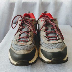 Under Armour Hiking Sneakers Gray Black Red Women's size 7